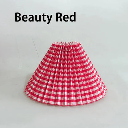 Solid Print Adjustable Pleated Fabric Lamp Shade replacement-lamp-shades Specialty Shades Rose