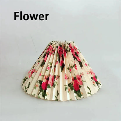 Solid Print Adjustable Pleated Fabric Lamp Shade replacement-lamp-shades Specialty Shades