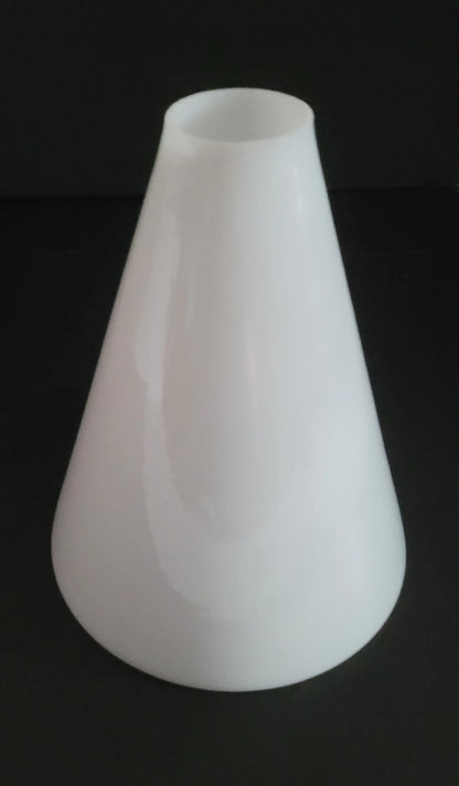 11223 White Glass Cone Lamp Shades - Adrianas Specialty Lamp Shades