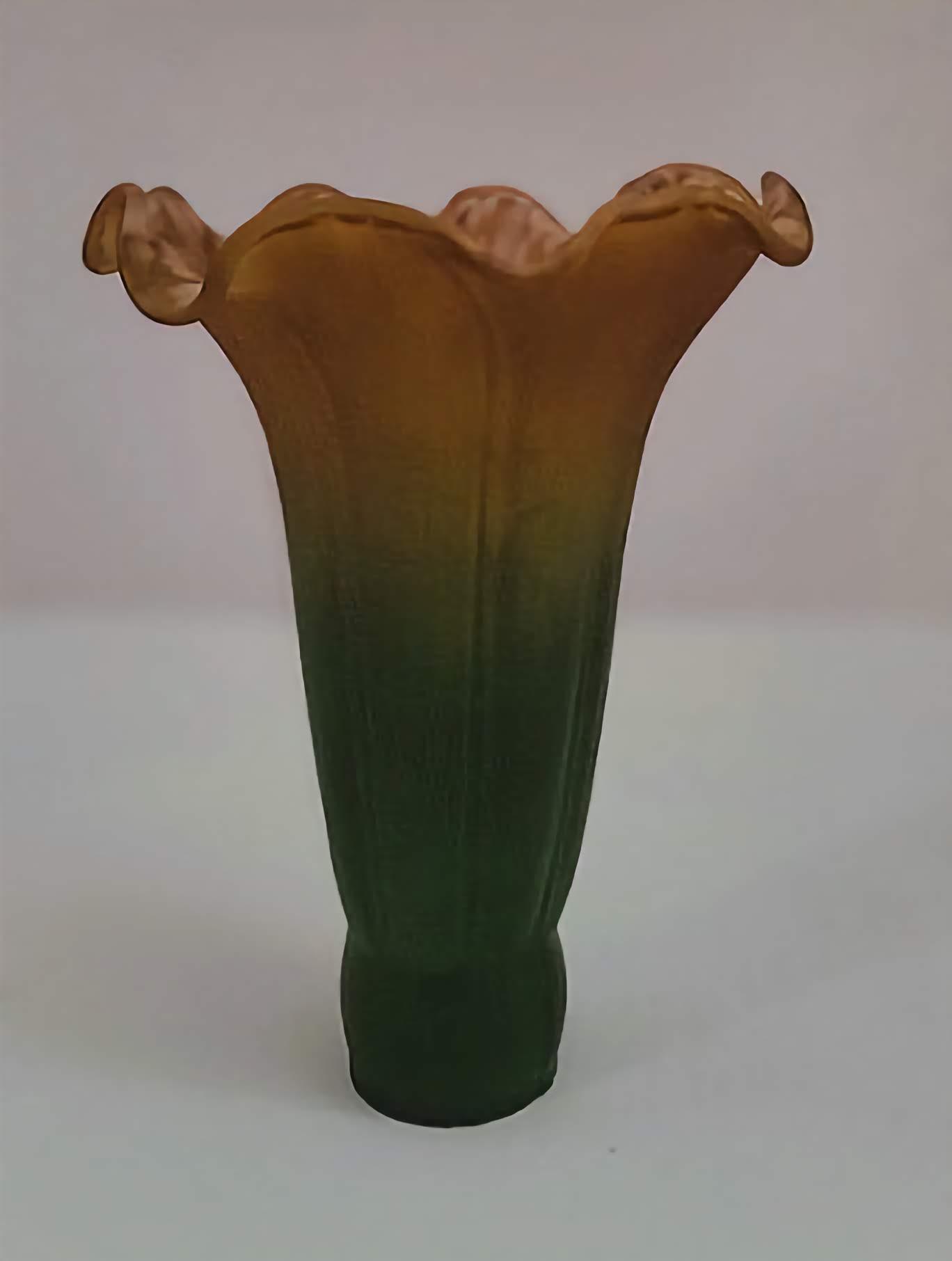 13420 Amber And Green Lily Shades lilly-shades-tulip-lamp-shades Adrianas Specialty Lamp Shades