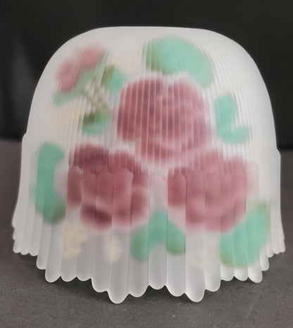 16904 Reverse Painted Roses - Adrianas Specialty Lamp Shades