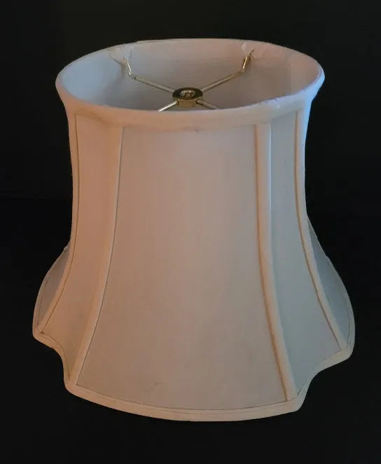 Cream Oval Silk Lamp Shade - Adrianas Specialty Lamp Shades