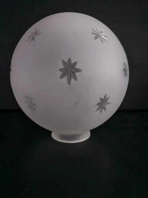 Elegant Crystal Star Cut Globe - 8 Inches - Adrianas Specialty Lamp Shades