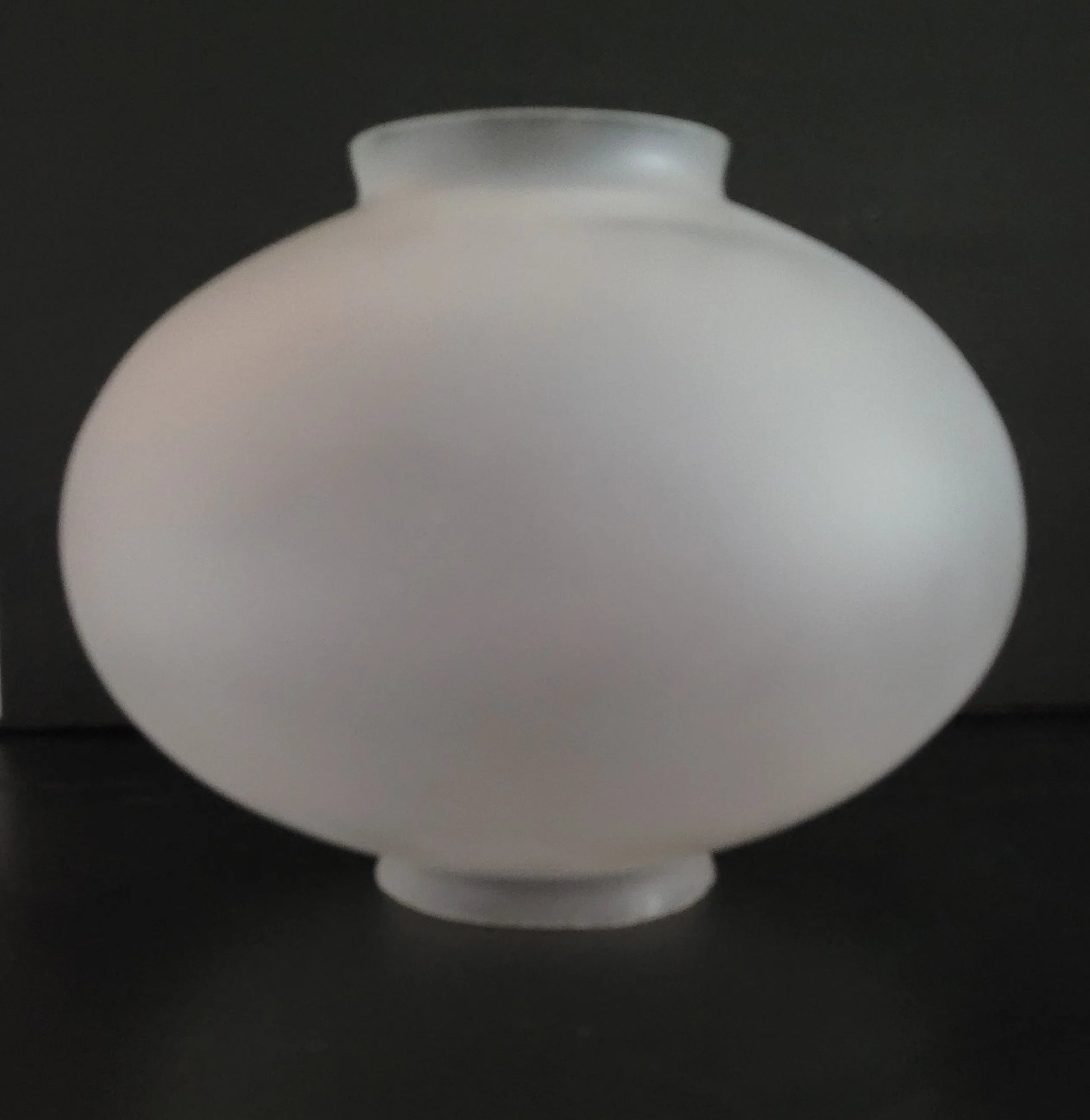 36821f Large Frosted Onion Globe - 4 Inch Fitter - Adrianas Specialty Lamp Shades