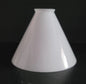 Cased White Cone Cone glass cone shade Adrianas Specialty Lamp Shades