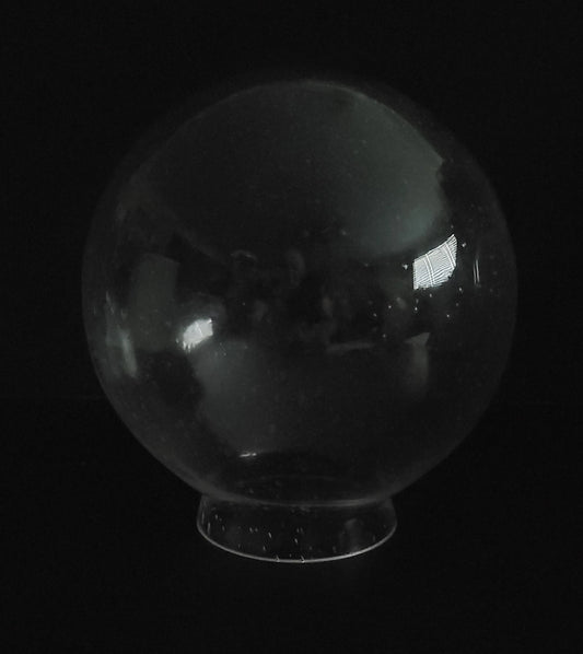 Clear Seeded Globe - 6 inch