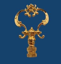 32165 Brass Finial - Adrianas Specialty Lamp Shades