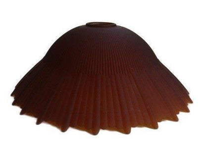 33362 Amber Ribbed Floor Lamp Shade glass floor lampshades Adrianas Specialty Lamp Shades