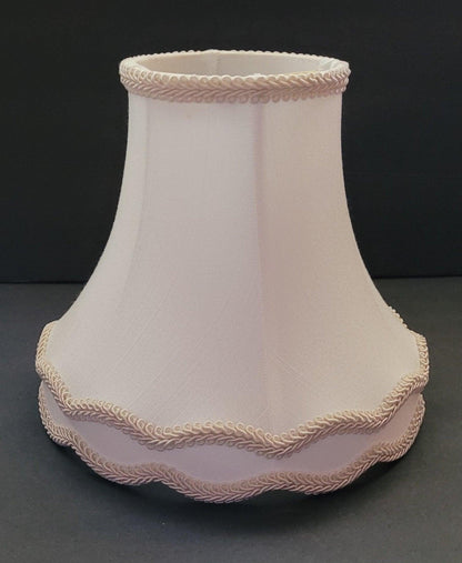 33433 White Gallery Bottom Clip On Shade clip on shades Adrianas Specialty Lamp Shades