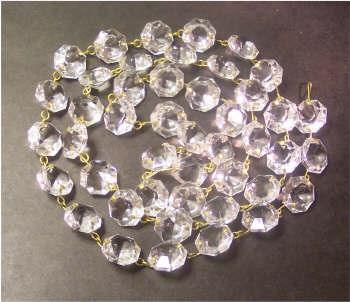 39 Inch Crystal Prism Chain 16mm Diameter crystal-prisms Adrianas Specialty Lamp Shades