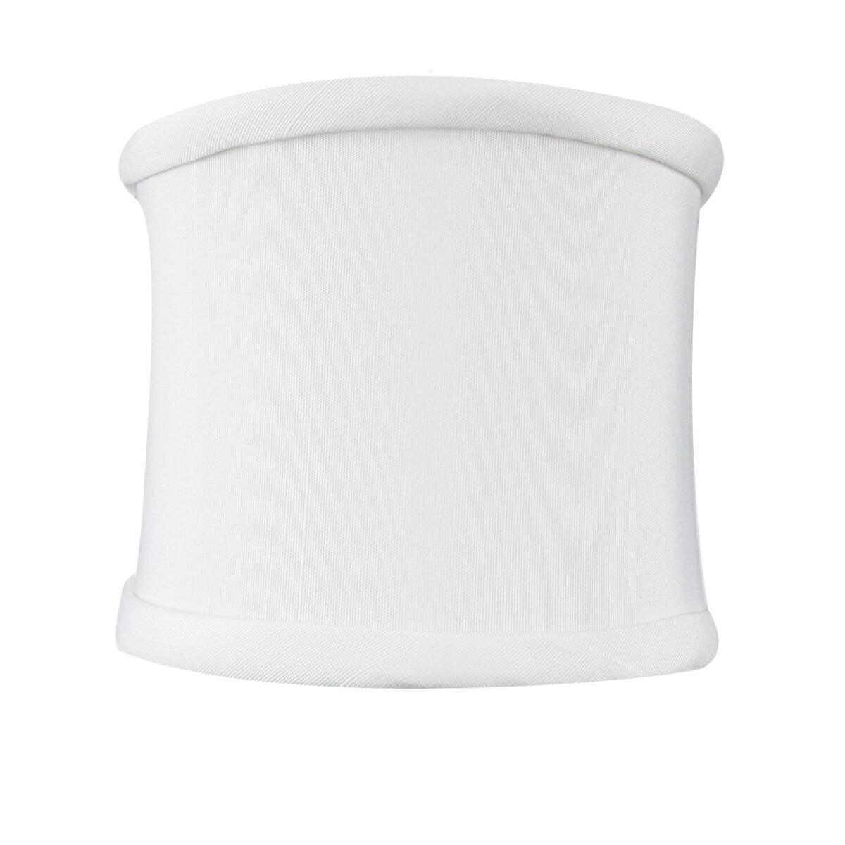 4" White Shantung Clip-on Sconce Lampshade - Specialty Shades