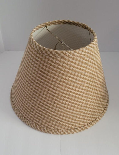 40051 Standard Clip On Gold Checked Clip On clip-on-shades Adrianas Specialty Lamp Shades