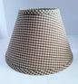 40051G Standard Clip On Grey Checked Clip On clip-on-shades Adrianas Specialty Lamp Shades