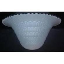 40057 Frosted Pineapple Shade dome-lamp-shades, glass-floor-lampshades-torchiere Adrianas Specialty Lamp Shades