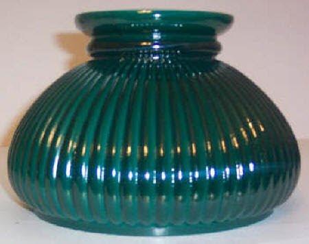 62261 Green Ribbed Seven Inch Student - Adrianas Specialty Lamp Shades