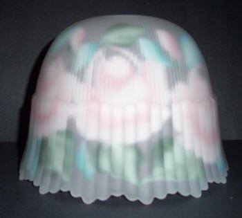 65213 Reverse Painted Pink Roses Lamp Shades reverse-painted-lamp-shades Adrianas Specialty Lamp Shades