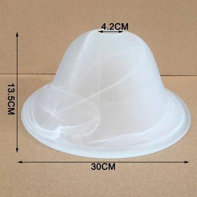 66268 - Glass Lamp Shade Replacement Lamp Cover Frosted - Adrianas Specialty Lamp Shades