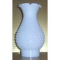 66412 White Hobnail Chimney glass-sconces-hurricanes Adrianas Specialty Lamp Shades