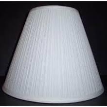 40074 White Mushroom Pleat Table Lamp Shades replacement-lamp-shades Adrianas Specialty Lamp Shades