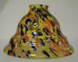 81358 Yellow Fleck Carnival Glass Pendant odd-lots Adrianas Specialty Lamp Shades