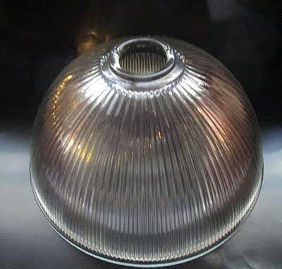 88998 Large Glass Ribbed Dome dome-lamp-shades Adrianas Specialty Lamp Shades