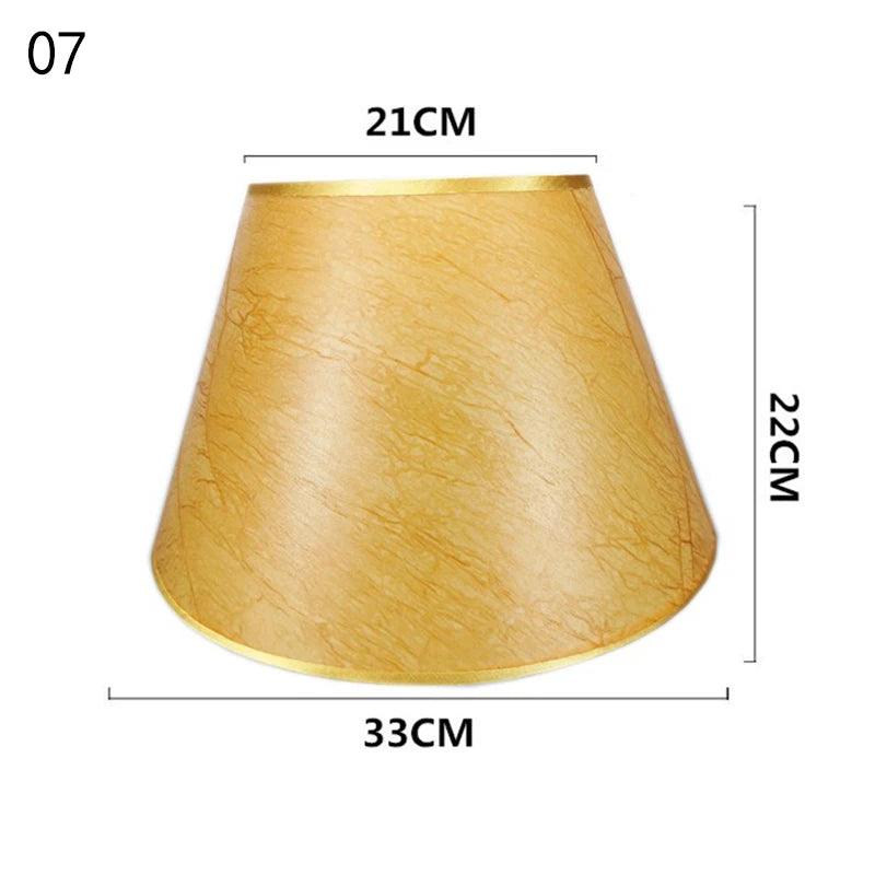 European Retro Style Table Lampshades PVC Sheepskin Fabric Floor Lamp Shade Bedroom Bedside Home Decor Wall Lamp Shell Cover Lamp Shades Adrianas Specialty Shades 7