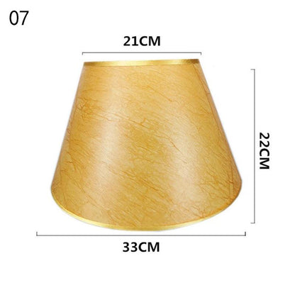 European Retro Style Table Lampshades PVC Sheepskin Fabric Floor Lamp Shade Bedroom Bedside Home Decor Wall Lamp Shell Cover Lamp Shades Adrianas Specialty Shades 7