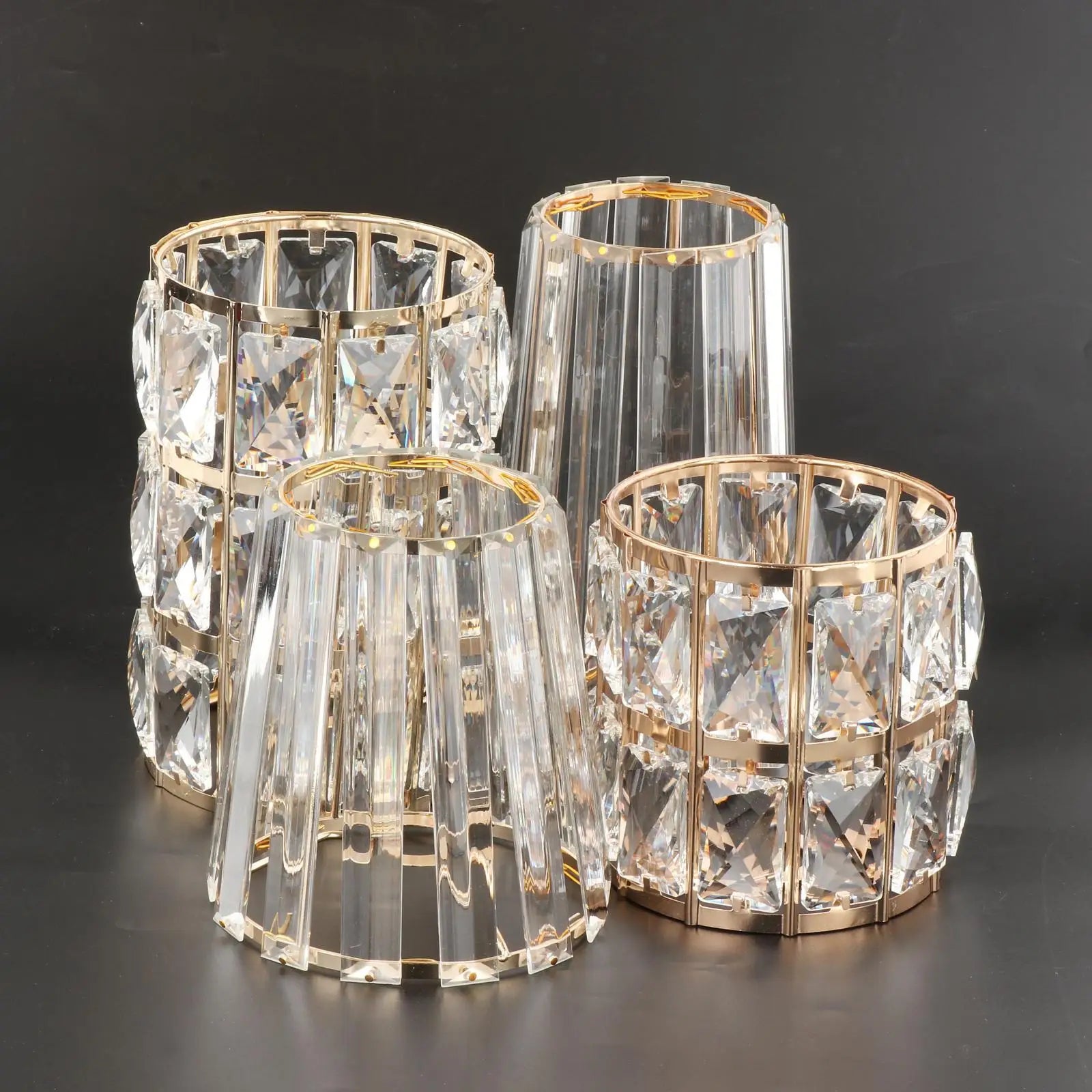 Crystal Lampshade Chandelier Table Lamp Shades Pendant Light Lamp Dust Cover Lighting Accessories Modern Concise Lights Cover chandelier lamp shades Adrianas Specialty Lamp Shades