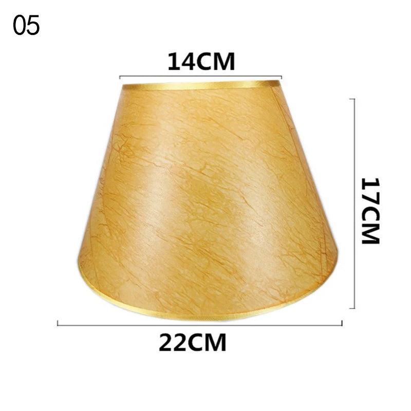 European Retro Style Table Lampshades PVC Sheepskin Fabric Floor Lamp Shade Bedroom Bedside Home Decor Wall Lamp Shell Cover Lamp Shades Adrianas Specialty Shades 5