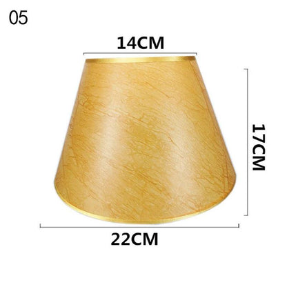 European Retro Style Table Lampshades PVC Sheepskin Fabric Floor Lamp Shade Bedroom Bedside Home Decor Wall Lamp Shell Cover Lamp Shades Adrianas Specialty Shades 5