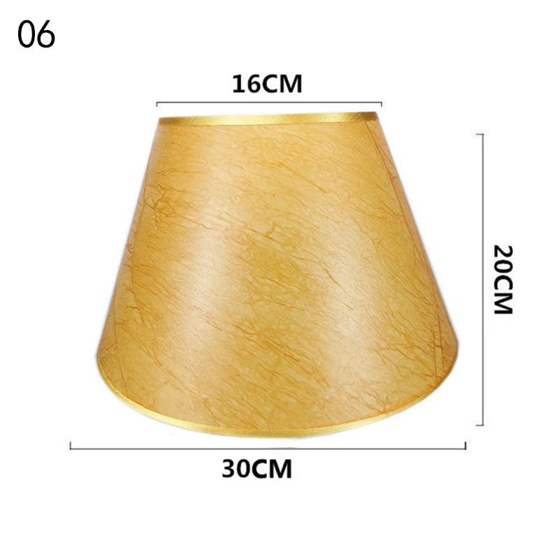 European Retro Style Table Lampshades PVC Sheepskin Fabric Floor Lamp Shade Bedroom Bedside Home Decor Wall Lamp Shell Cover Lamp Shades Adrianas Specialty Shades 6