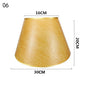 European Retro Style Table Lampshades PVC Sheepskin Fabric Floor Lamp Shade Bedroom Bedside Home Decor Wall Lamp Shell Cover Lamp Shades Adrianas Specialty Shades 6