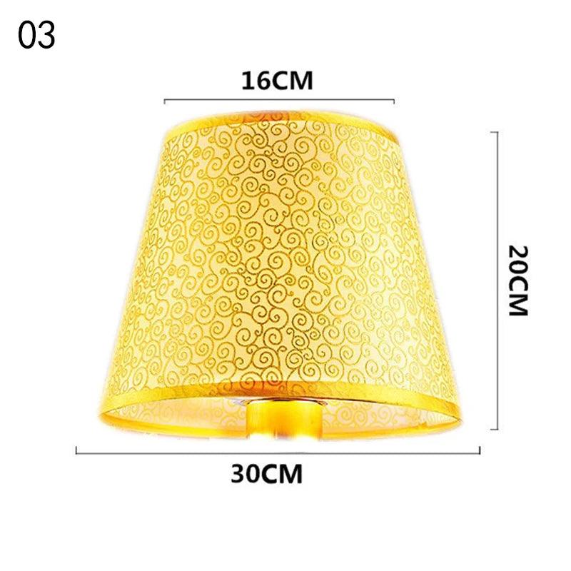 European Retro Style Table Lampshades PVC Sheepskin Fabric Floor Lamp Shade Bedroom Bedside Home Decor Wall Lamp Shell Cover Lamp Shades Adrianas Specialty Shades 3