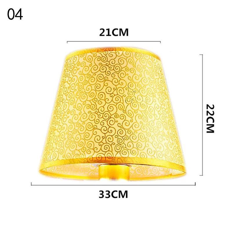 European Retro Style Table Lampshades PVC Sheepskin Fabric Floor Lamp Shade Bedroom Bedside Home Decor Wall Lamp Shell Cover Lamp Shades Adrianas Specialty Shades 4