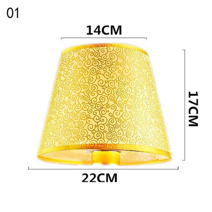 European Retro Style Table Lampshades PVC Sheepskin Fabric Floor Lamp Shade Bedroom Bedside Home Decor Wall Lamp Shell Cover Lamp Shades Adrianas Specialty Shades 1