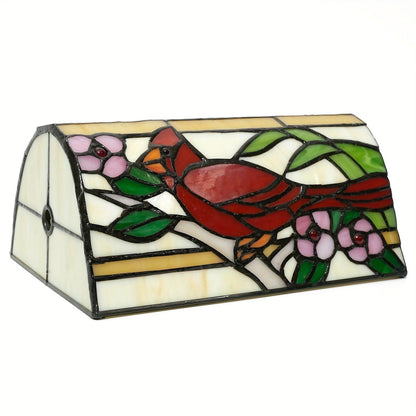 Antique Tiffany Style Stained Glass Lamp Shade Lamp Shades Adrianas Specialty Shades Red Bird