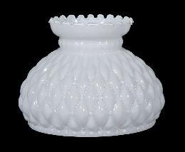 B00660 White Opal Quilted Student Lamp Shades 7-student-lamp-shades Adrianas Specialty Lamp Shades