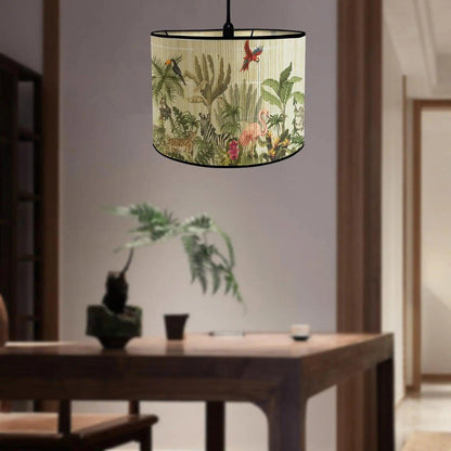 Bamboo Lamp Shades E27 Handmade Drum Lampshade Chinese Lampshade Replacemen Lamp Cover for Table Lamps Pendant Floor Light Lamp Shades Specialty Shades