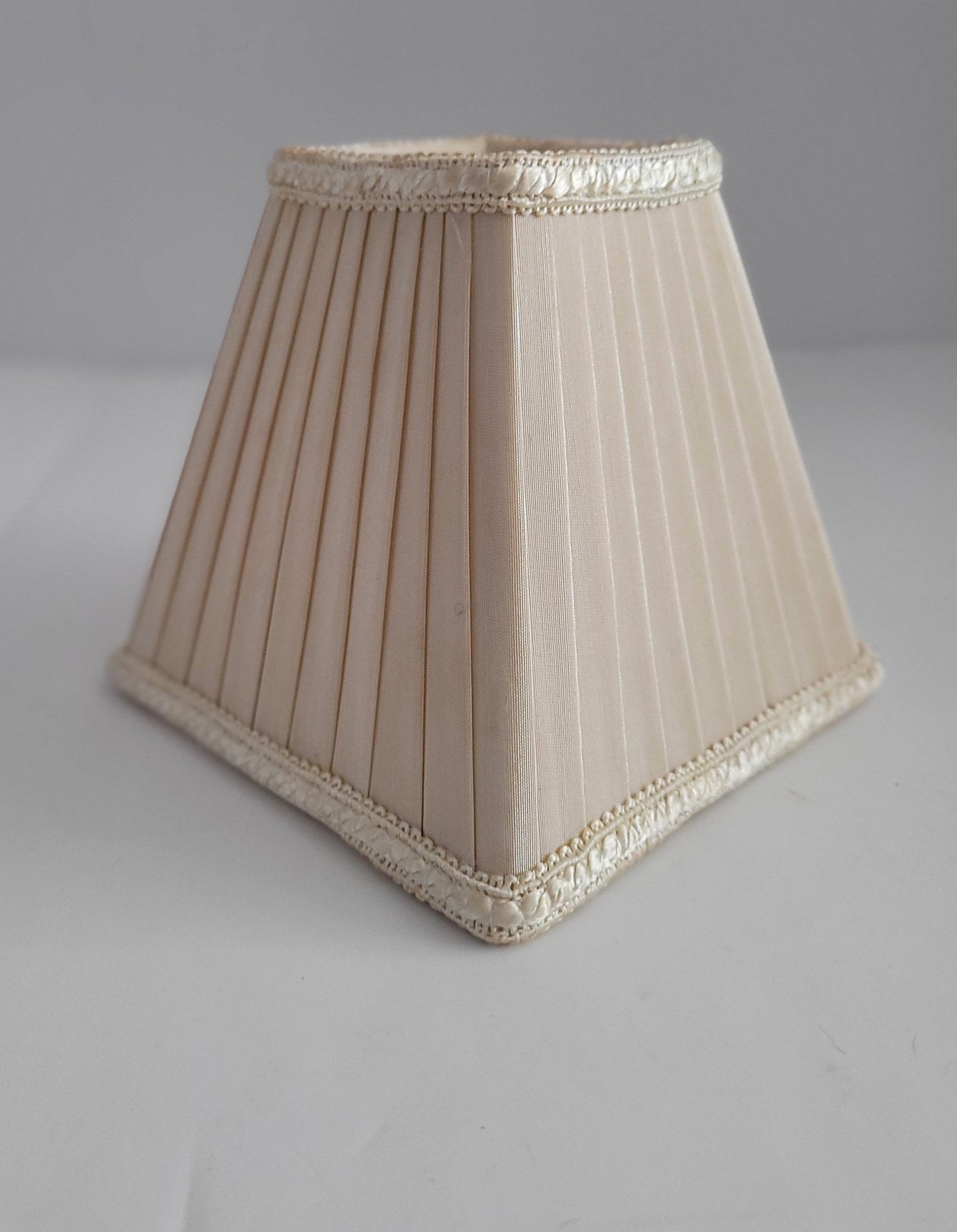 Beige Pleated Clip-On Shade - Specialty Shades