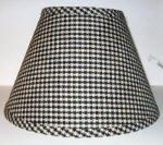 Black Checked Standard Bulb Clip On clip-on-shades Adrianas Specialty Lamp Shades