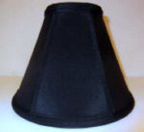 Black Silk Empire Clip On Lampshade clip-on-shades Adrianas Specialty Lamp Shades