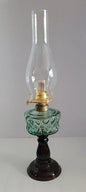 Bottle Green and Plum Oil Lamp (Copy) lamps Adrianas Specialty Lamp Shades