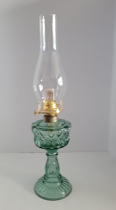 Bottle Green Oil Lamp lamps Adrianas Specialty Lamp Shades