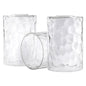 Clear Hammered Glass Lamp Shade Replacement Water Ripple Cylinder Glass Shade Accessory for Pendant Light Chandelier Wall Sconce - Adrianas Specialty Lamp Shades