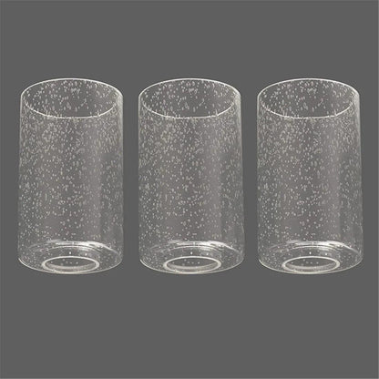 Clear Seeded Glass Shade Cylinder Bubble Glass Lampshade Lamp Shades Adrianas Specialty Lamp Shades