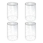 Clear Seeded Glass Shade Cylinder Bubble Glass Lampshade Lamp Shades Adrianas Specialty Lamp Shades 4 piece