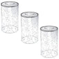 Clear Seeded Glass Shade Cylinder Bubble Glass Lampshade Lamp Shades Adrianas Specialty Lamp Shades 3 piece