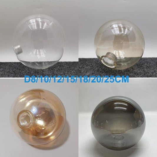 Clear Smoke Gray Glass Shade Globe - Specialty Shades