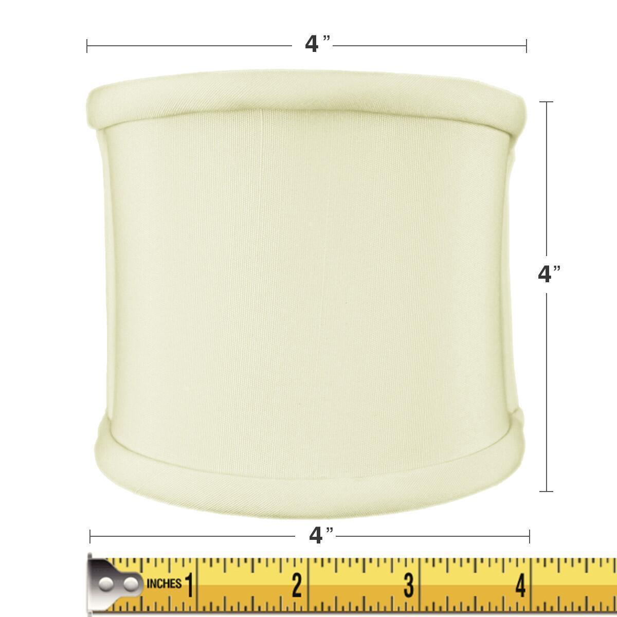 Clip-on Sconce Half-Shell Eggshell Shantung Lampshade - Specialty Shades