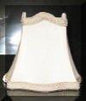 Cream Eggshell Silk Chandelier Shade with Crown chandelier-lamp-shades Adrianas Specialty Lamp Shades